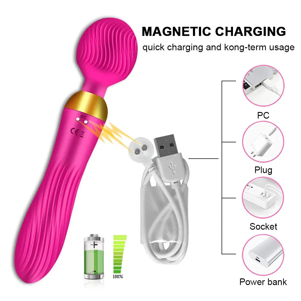 18-Speed Dual Motor G-Spot Vibrator for Women