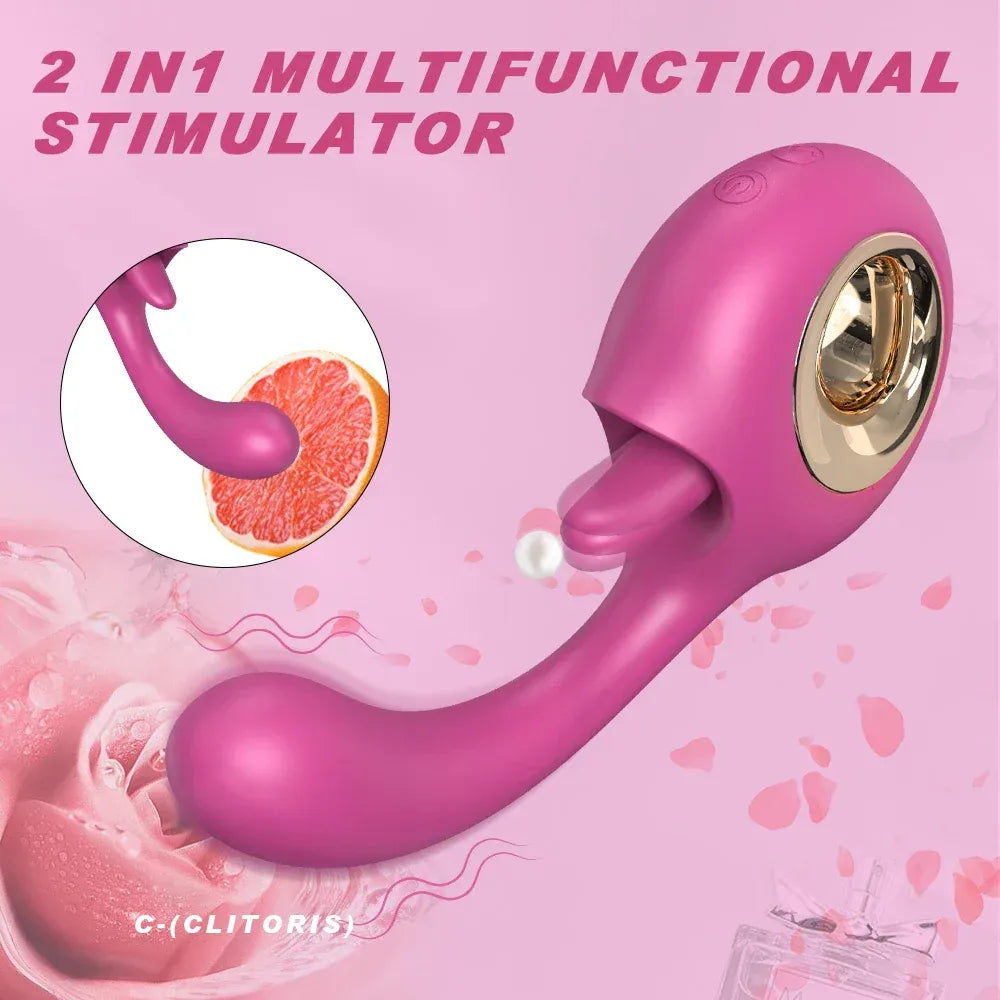 2 In 1 Silicone G Spot Clit Stimulator