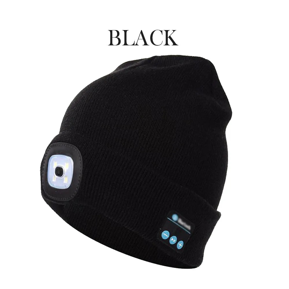 Vibe Geeks Bluetooth Music Knitted Hat with LED Lamp Cap