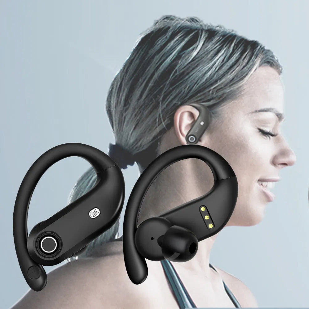 Vibe Geeks TWS Wireless Earbuds Over Ear Earphones with USB