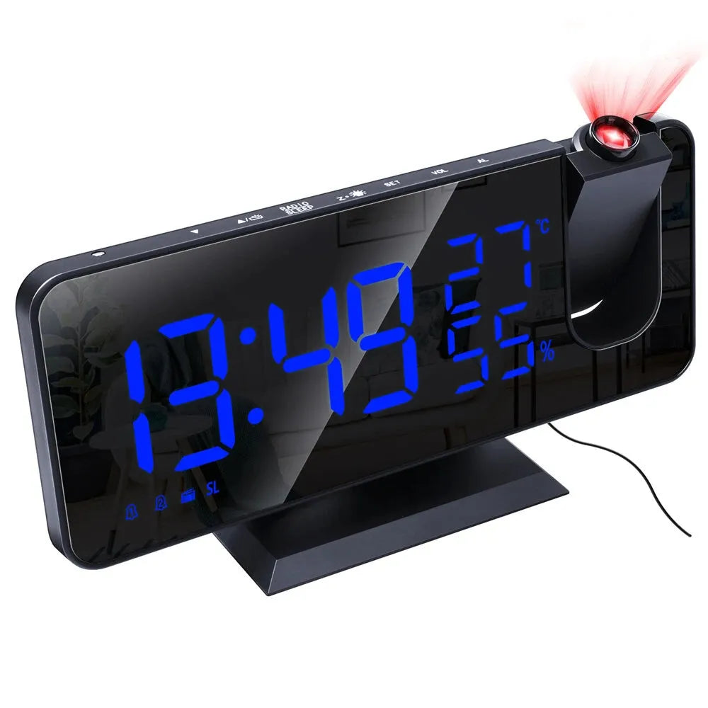 Vibe Geeks LED Big Screen Mirror Alarm Clock