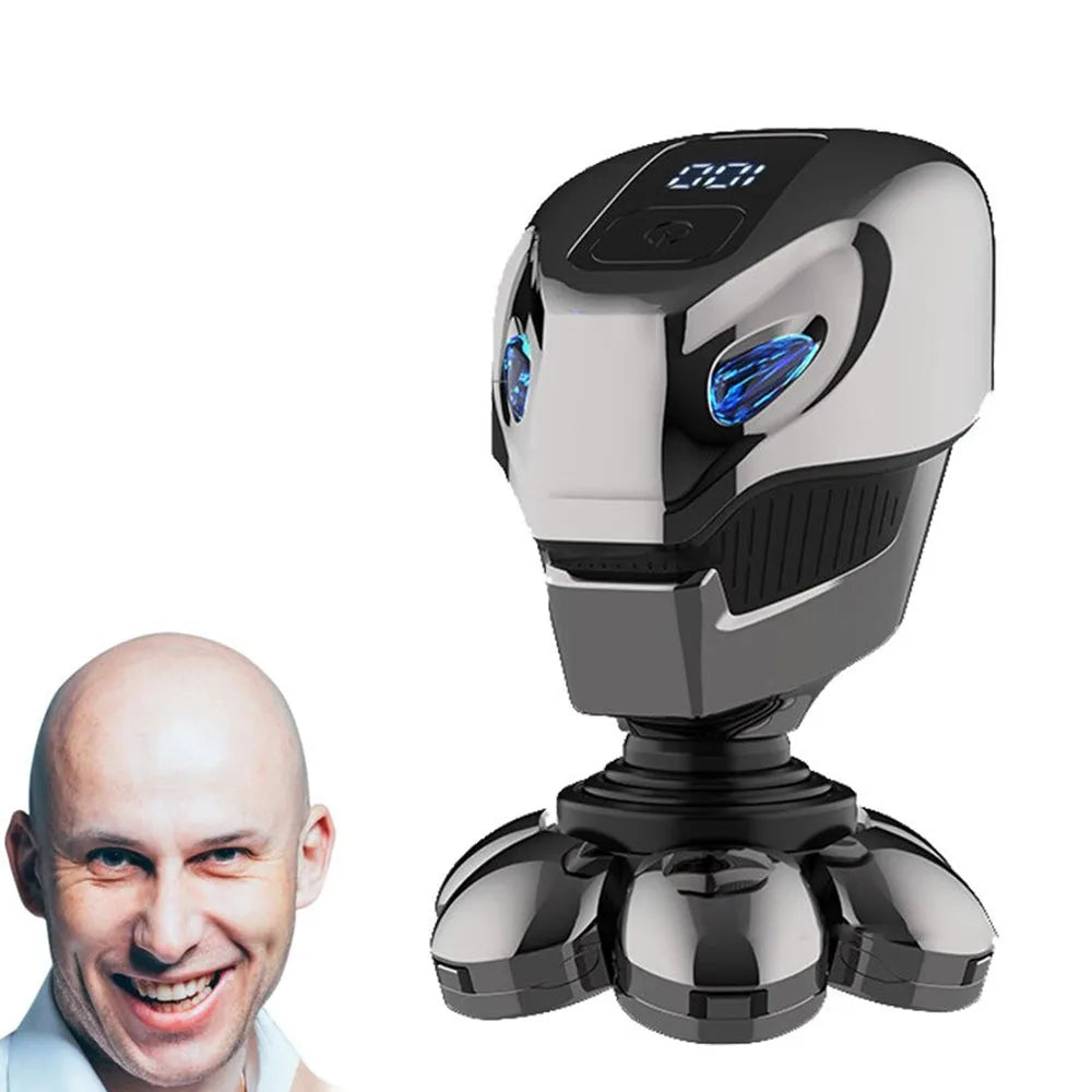 Vibe Geeks USB Rechargeable 7 Head Electric Shaver with LED