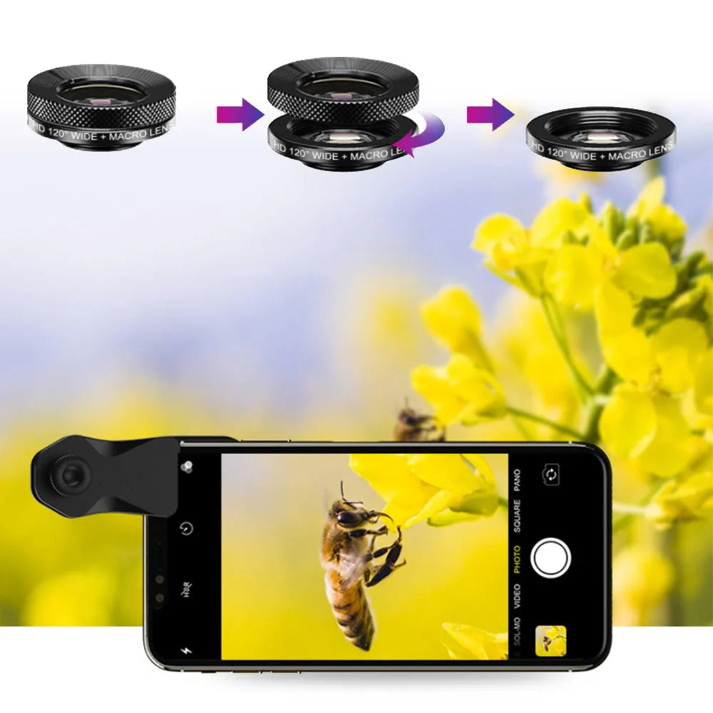 Vibe Geeks 4 - in - 1 Mobile Phone Camera Lens Kit 22x