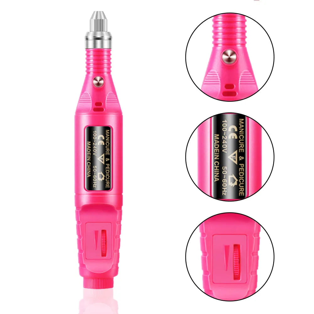 Vibe Geeks Manicure Pedicure Drill Set Machine for Ceramic