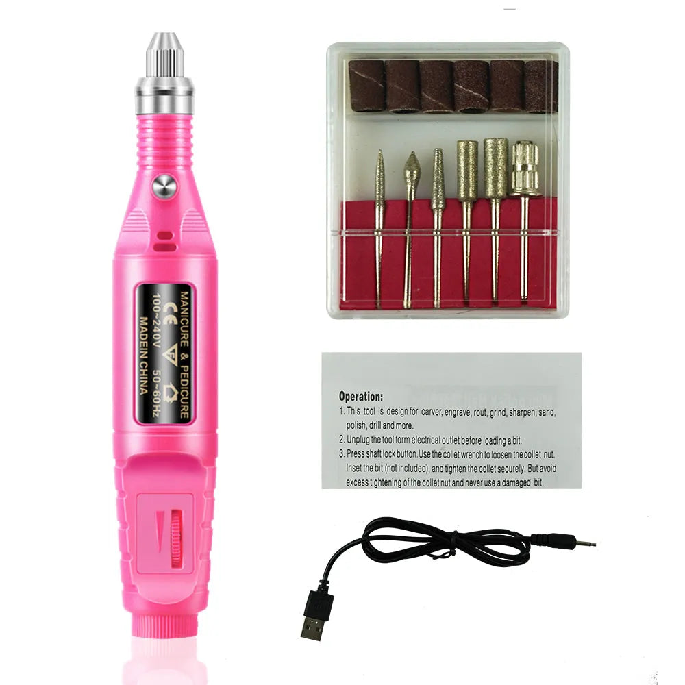 Vibe Geeks Manicure Pedicure Drill Set Machine for Ceramic