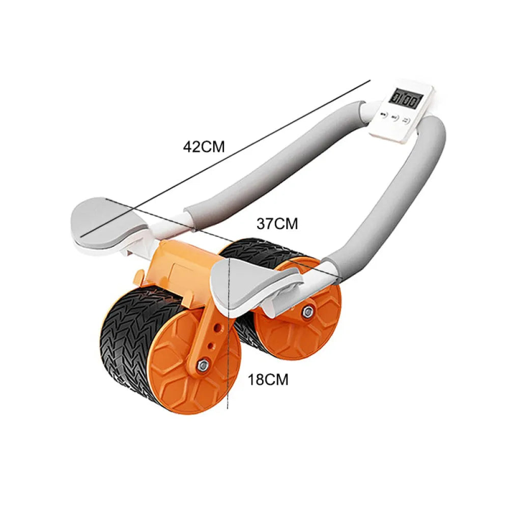 Vibe Geeks Automatic Rebound Ab Wheel Roller with Timer