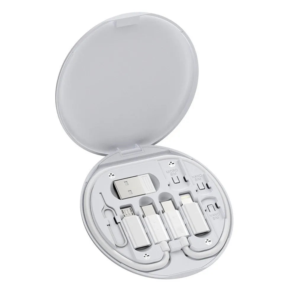 Vibe Geeks Multi - type Compact Cable Card with & USB