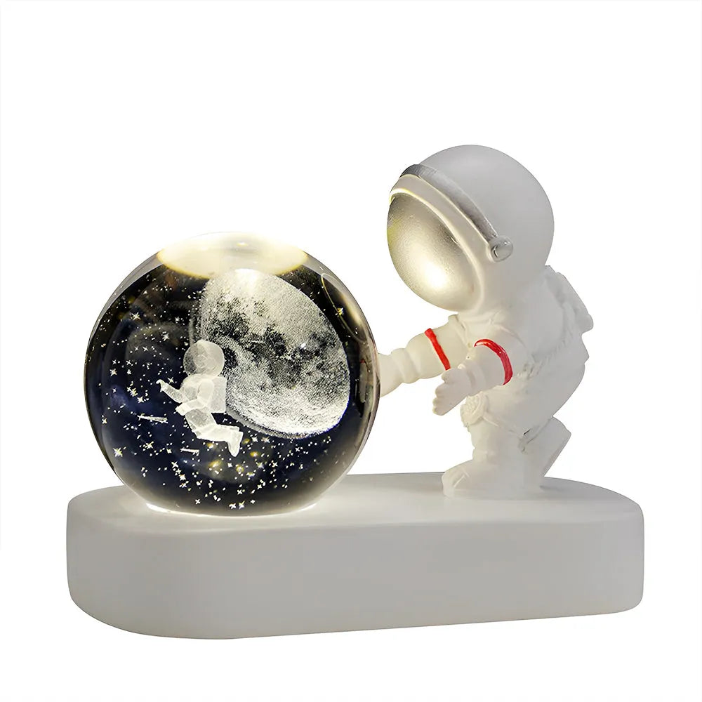 Vibe Geeks Astronaut 3D Crystal Ball Usb Plugged In Night