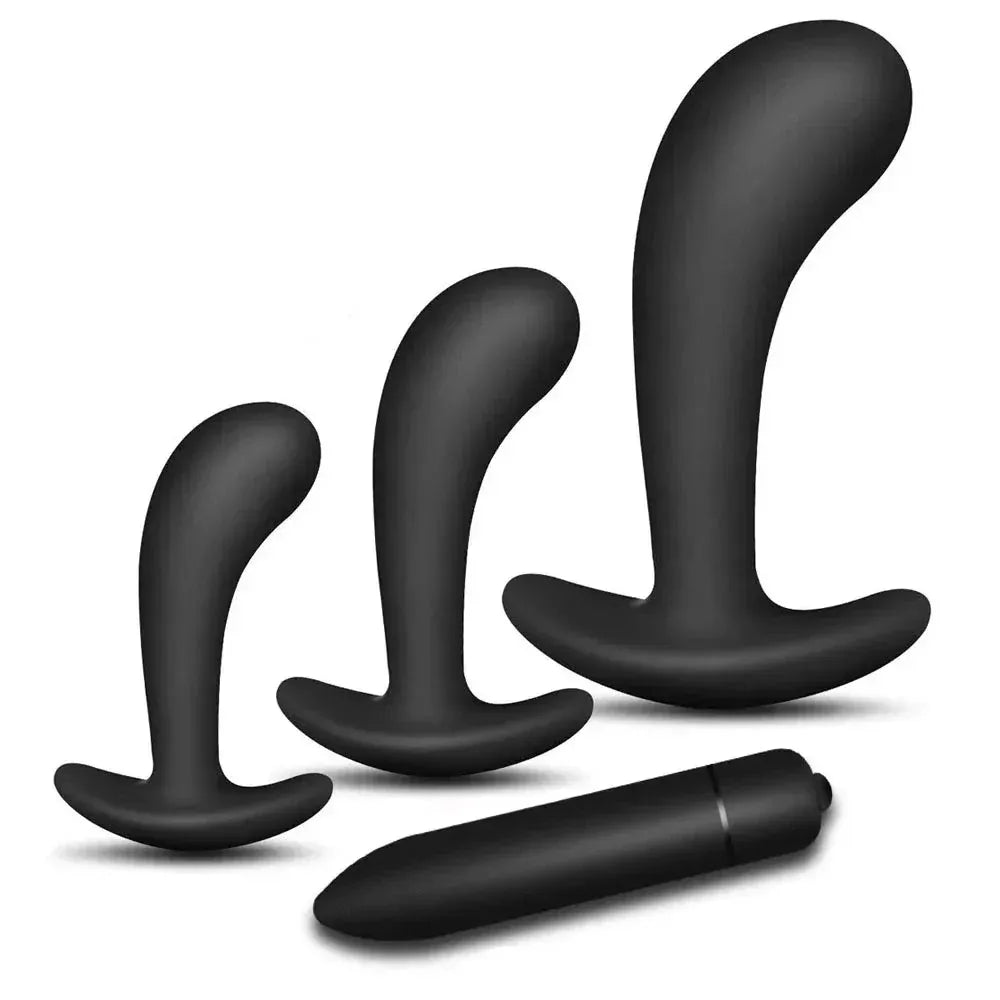 3-Piece Silicone Anal Plug Set for Anal Play