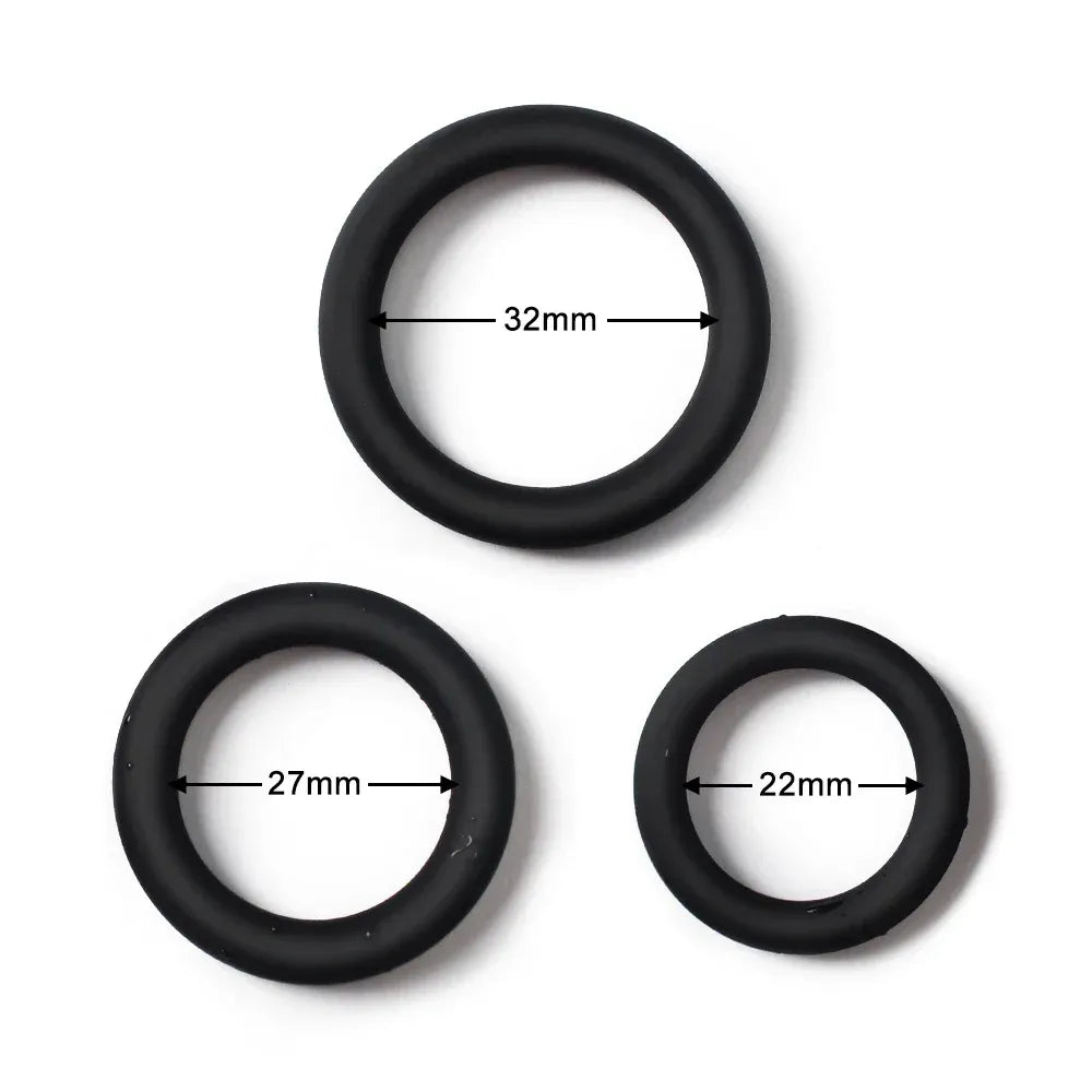 4Pcs Silicone Cock Rings For Men Delay Ejaculation Reusable