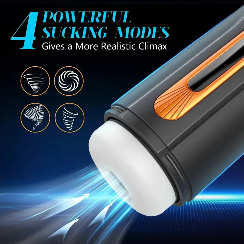 6 In 1 Automatic Telescopic Sucking Man Vibrator Realistic