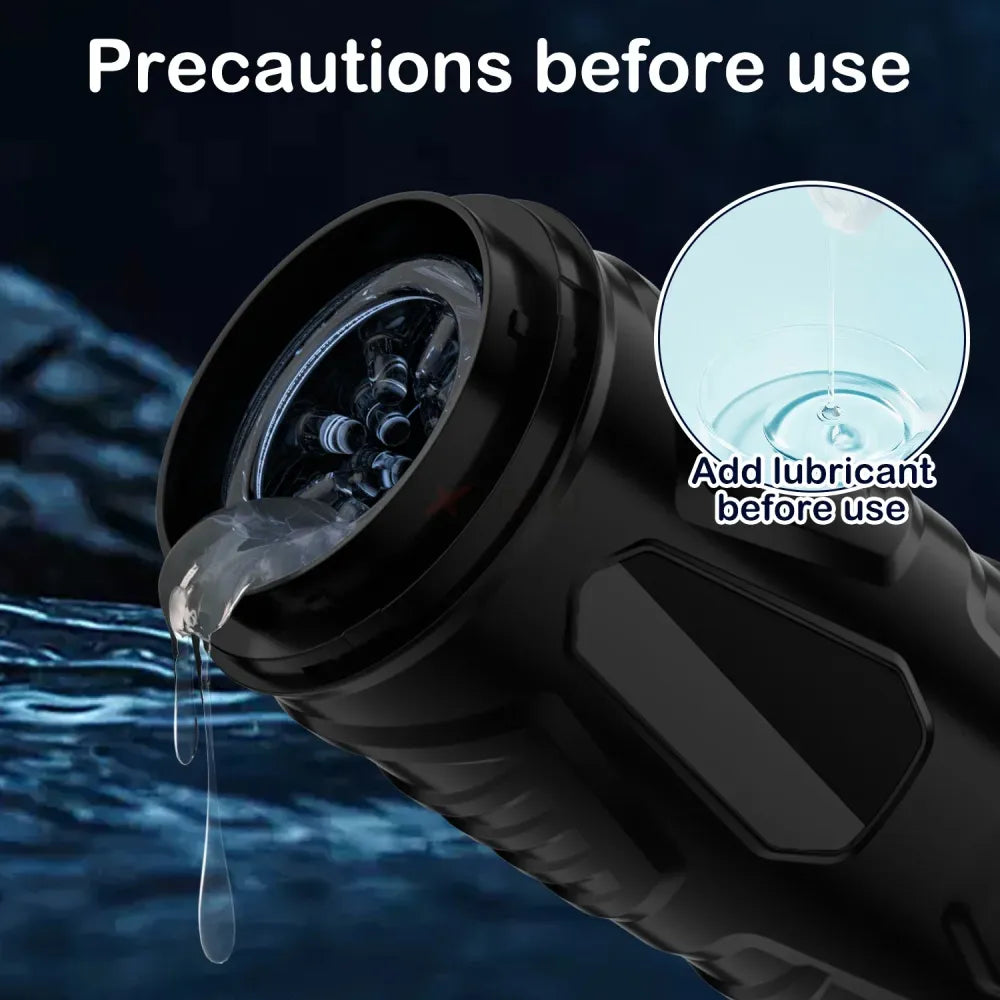 7 Inch Thrusting Rotating Male Masturbator for Electric