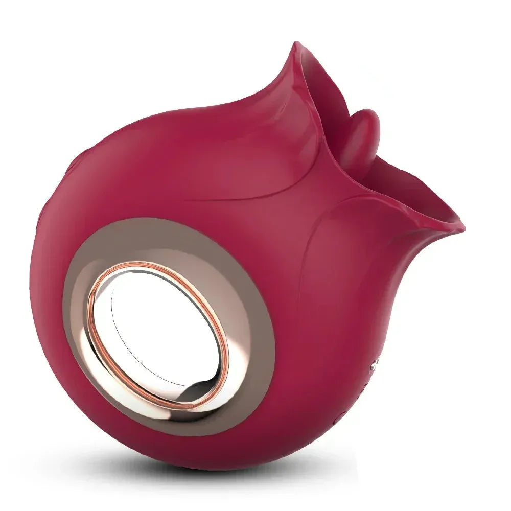 9 Mode Waterproof Licking & Vibrating Rose Toy For Women