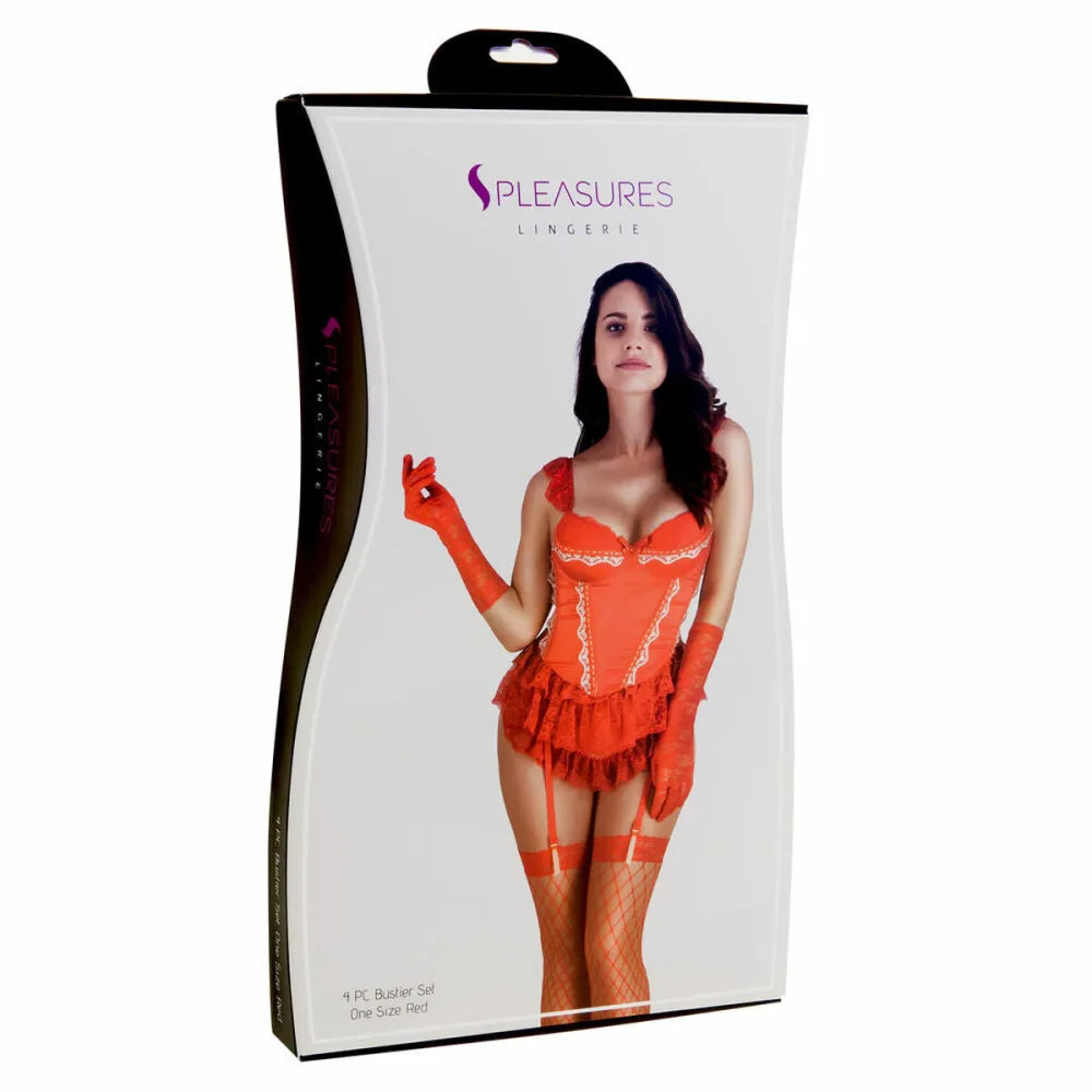 Corset By S Pleasures Red One Size