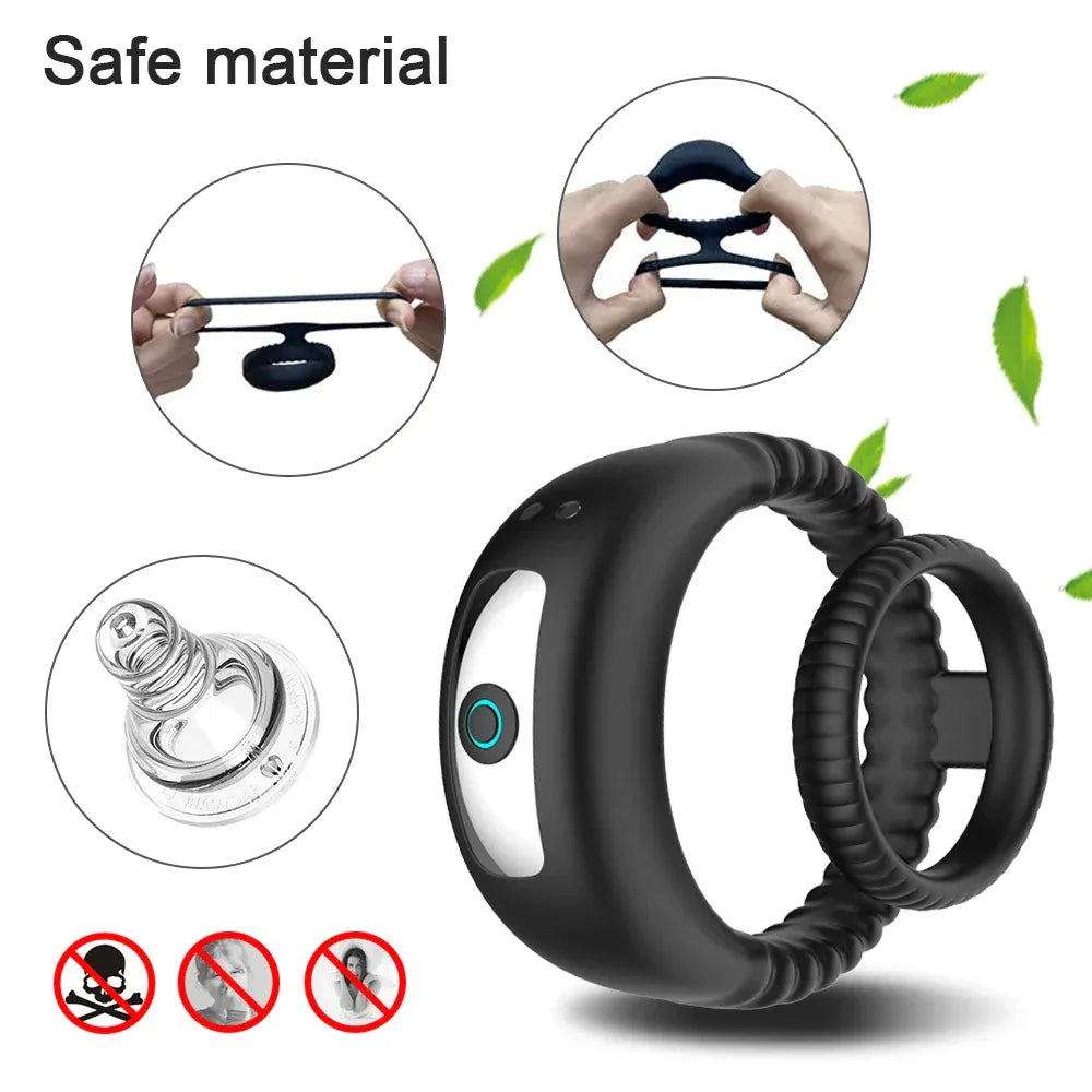 Delay Ejaculation Cockring for Men - Adult Toy