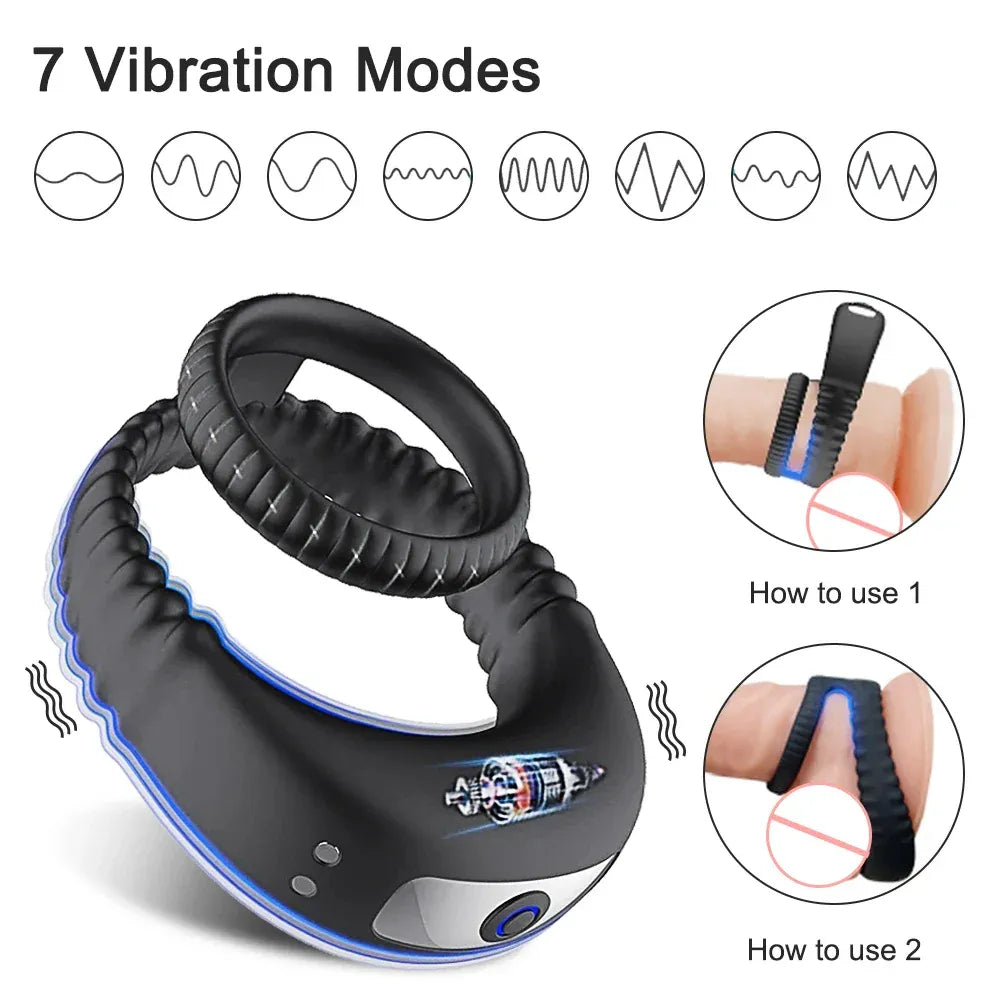Delay Ejaculation Cockring for Men - Adult Toy