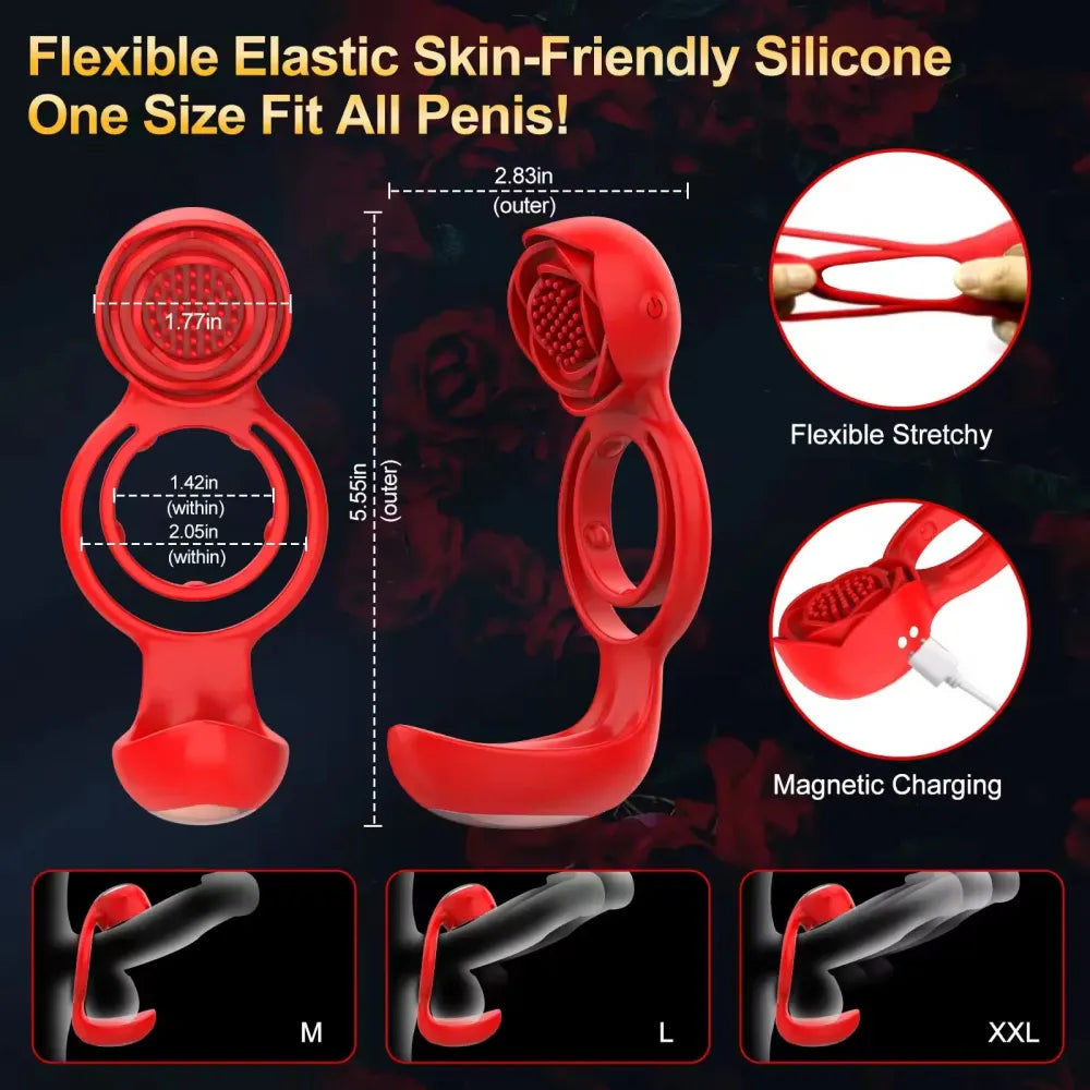 Delay Ejaculation Vibrating Cock Ring
