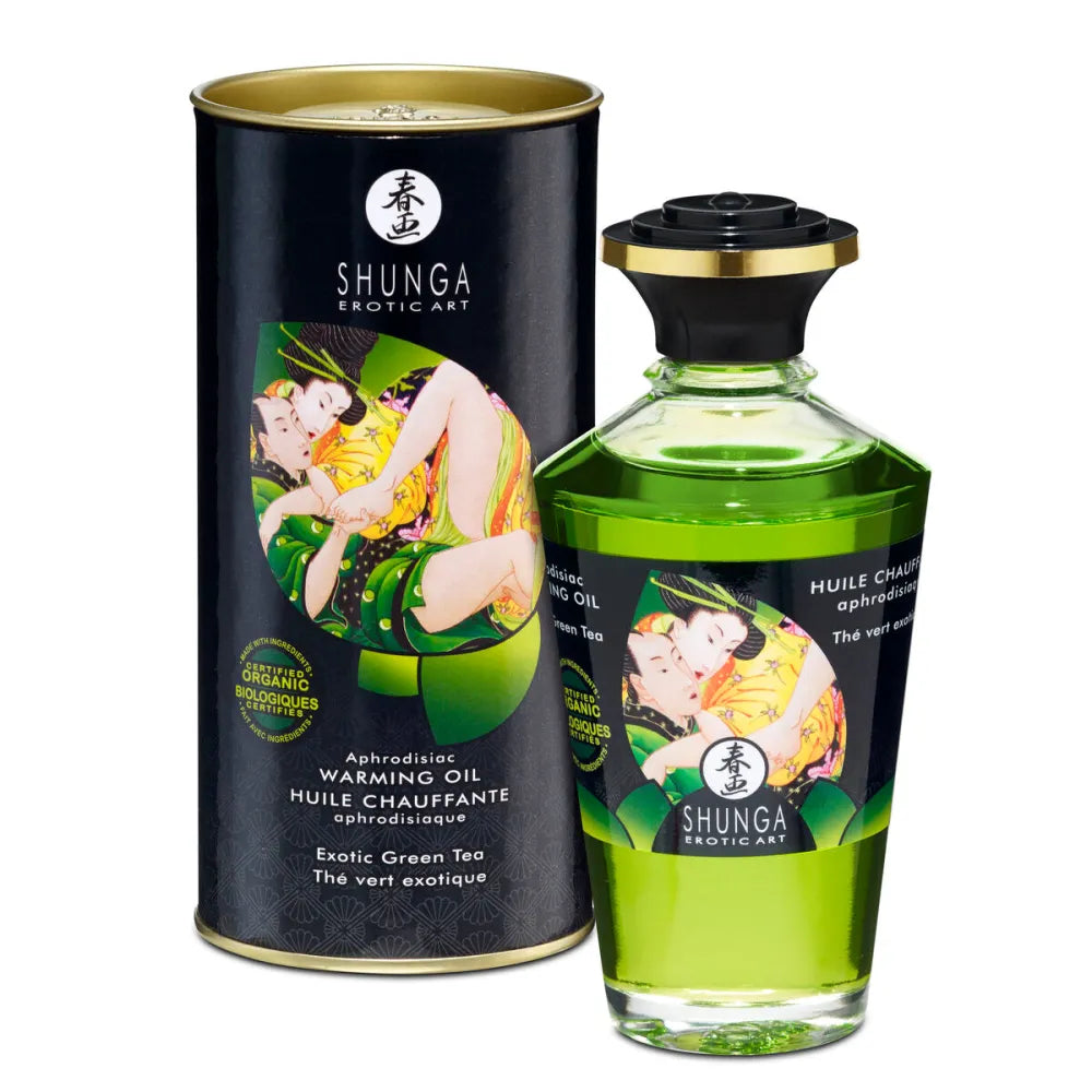 Erotic Massage Oil By Shunga 100 Ml Green Tea