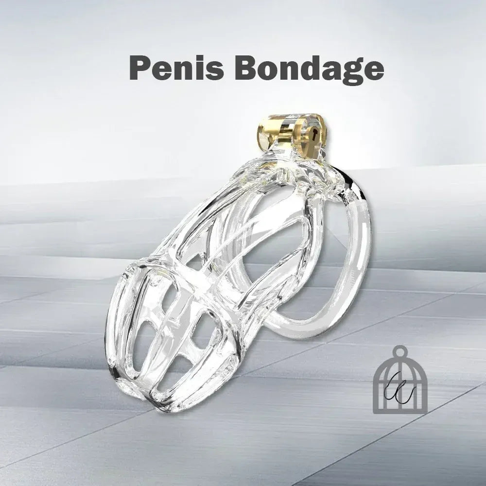 Lightweight Chastity Cage Transparent Plastic Cock Lock