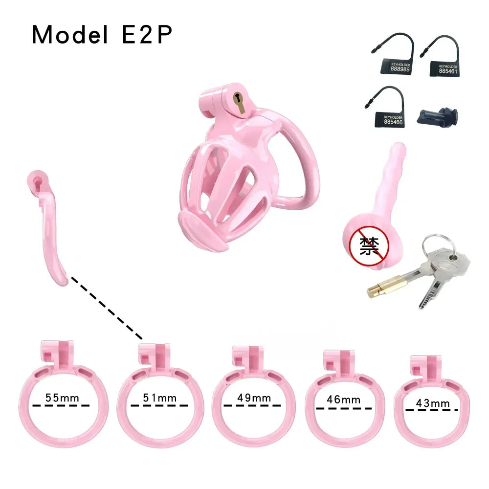 Lightweight Chastity Cage Transparent Plastic Cock Lock