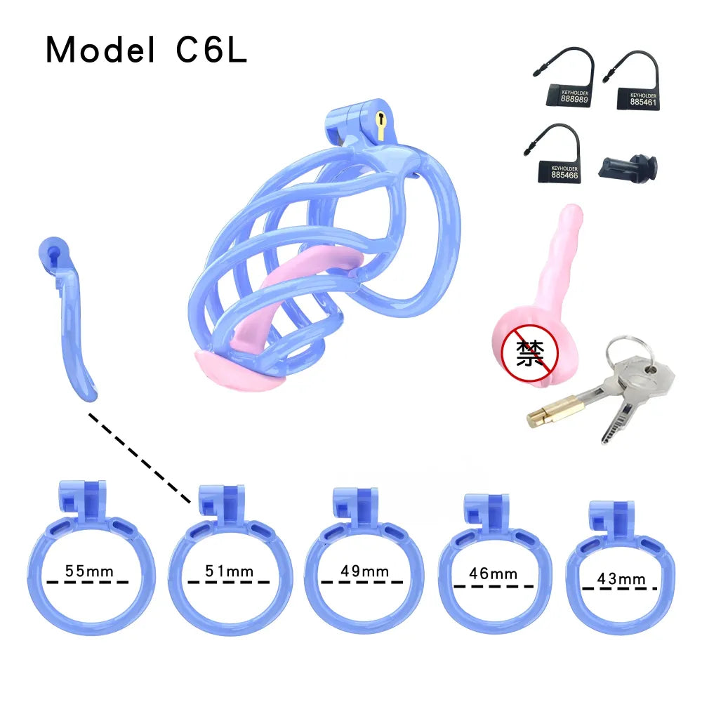 Lightweight Male Chastity Cage Plastic Cock Cage for Men