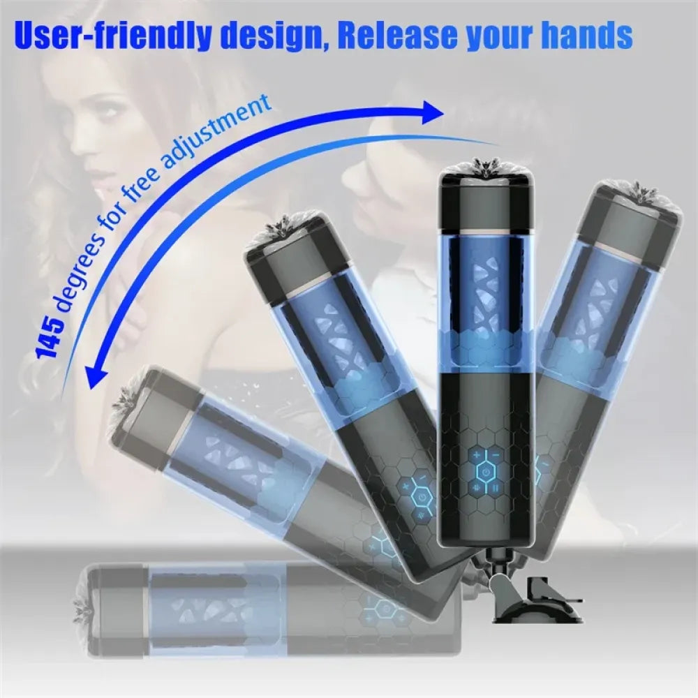 Powerful Male Masturbator Cup Telescopic Rotating for Men