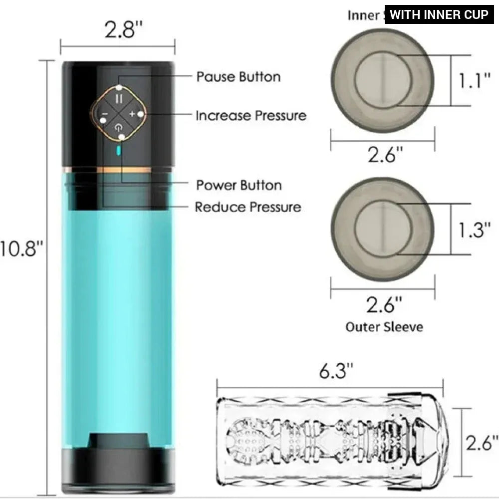 Rechargeable Penis Pump for Men Automatic Vacuum