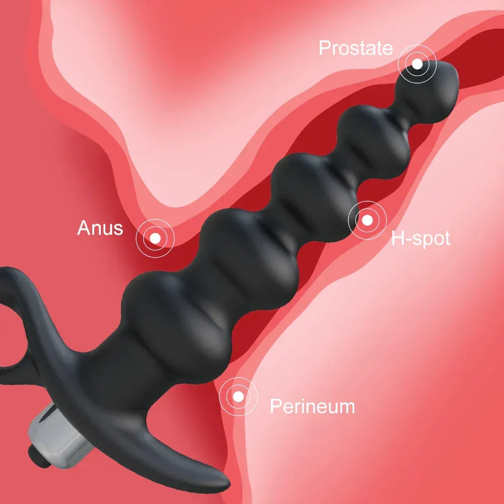 Silicone Anal Vibrator For Couples Prostate Massage &