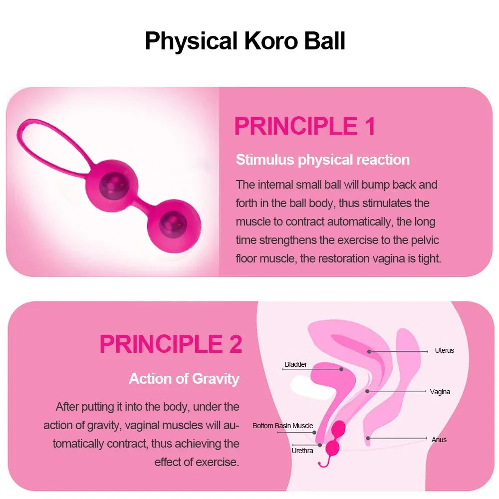 Silicone Kegel Balls for Vaginal Stimulation