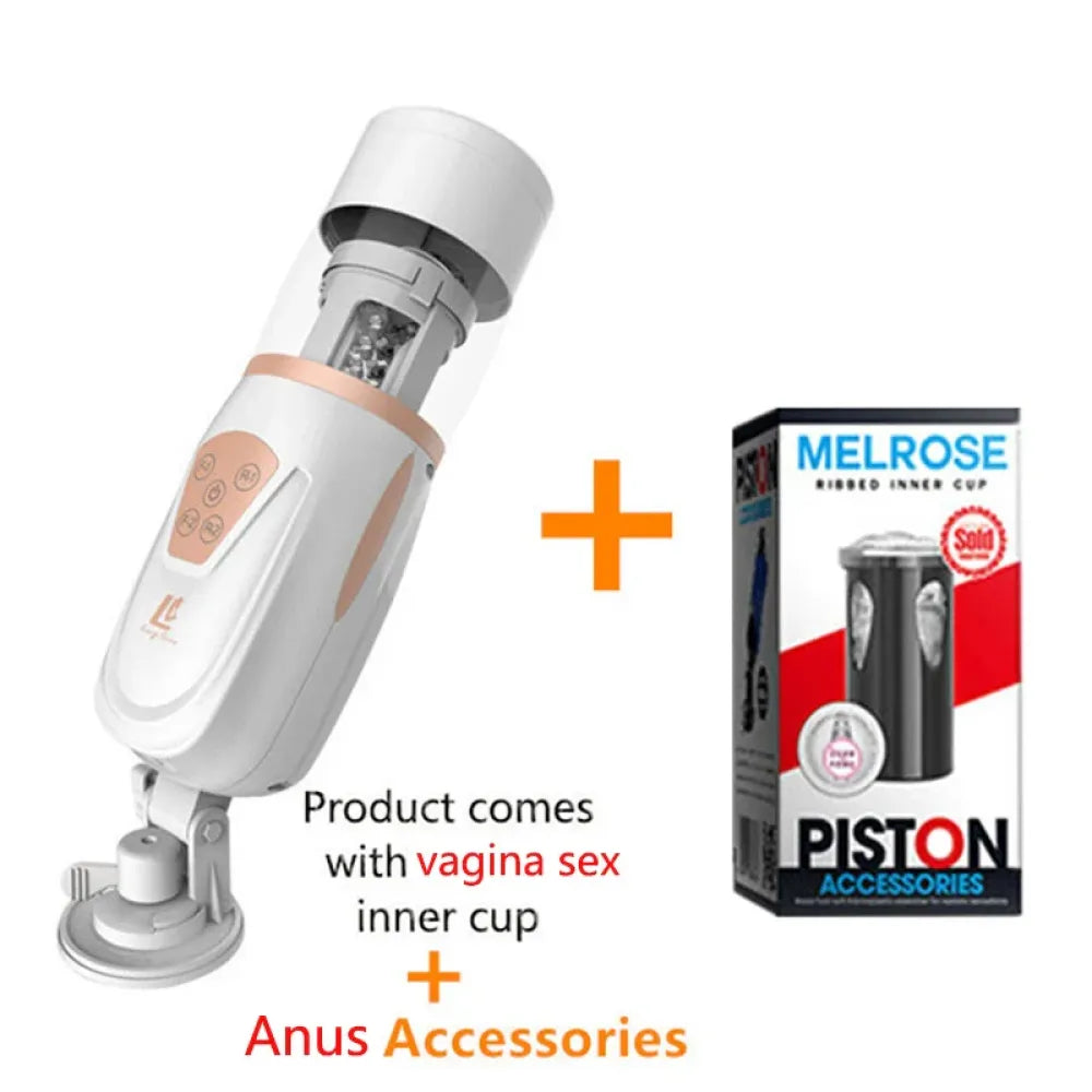 Telescopic Air Bag Masturbator Cup Automatic Sucking Sex