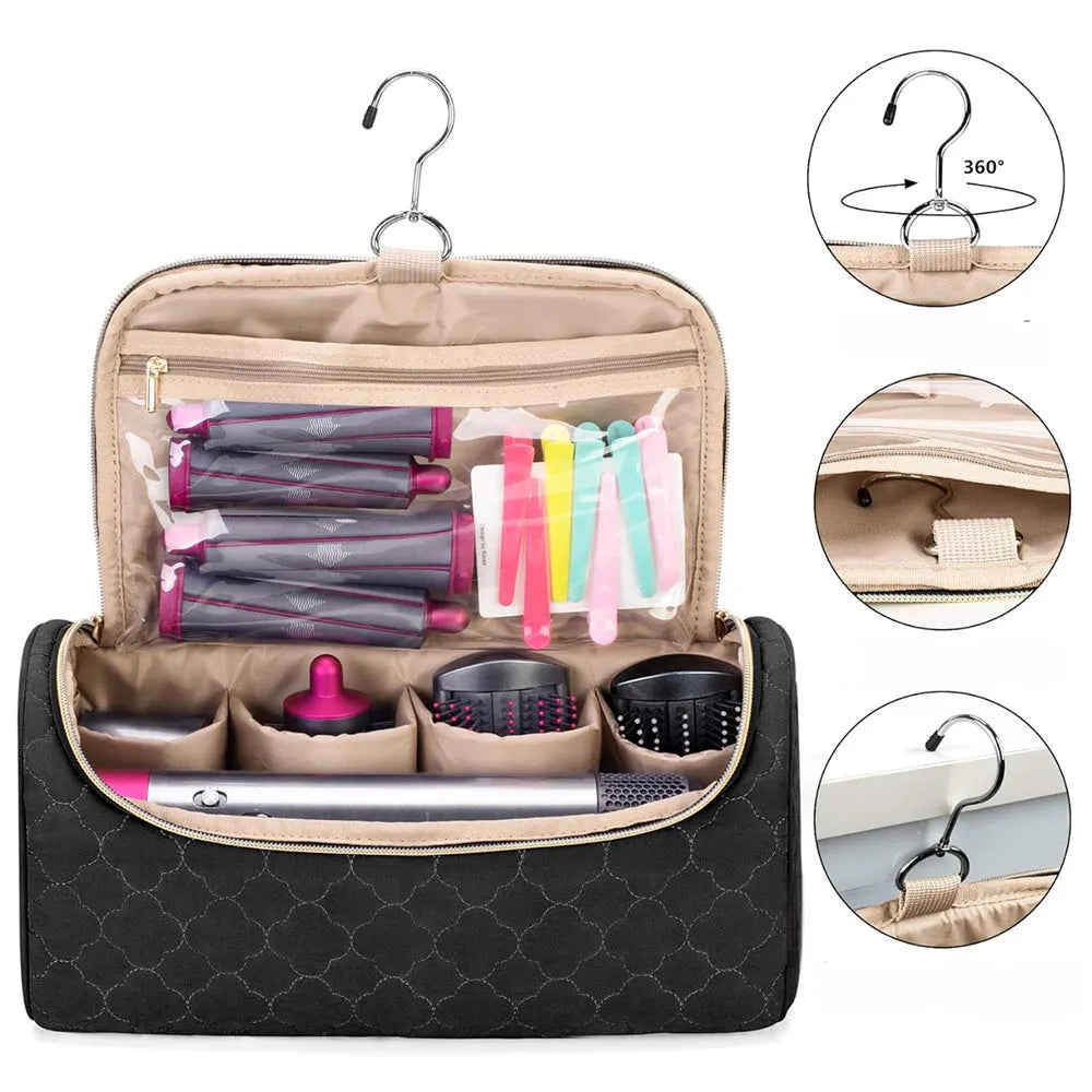 Vibe Geeks Hangable Travel Case For Hair Curler Accessories