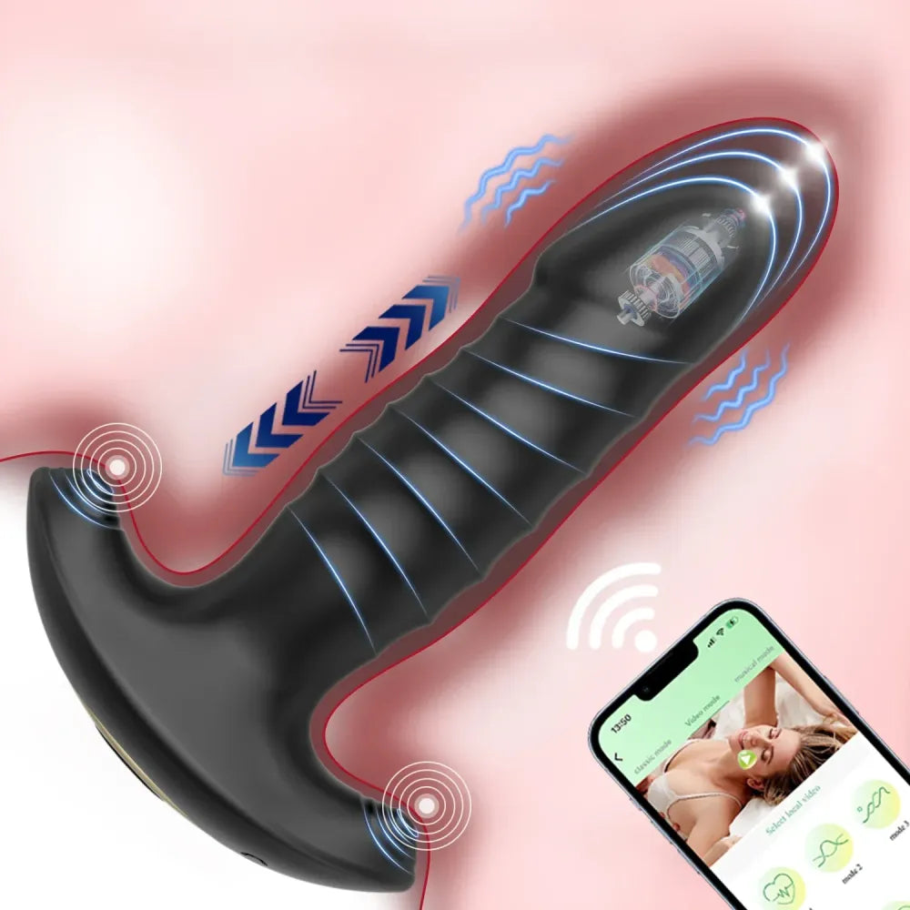 Vibrating Anal Plug for Men and Women