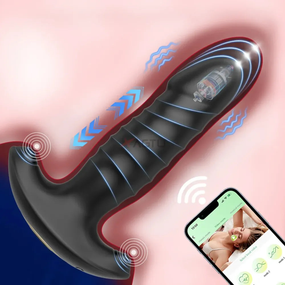 Vibrating Anal Plug for Men and Women
