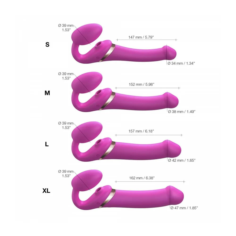 Vibrator By Strap-On-Me 6017449 Pink L