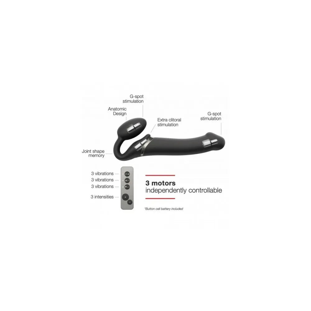 Vibrator By StrapOnMe 6013953 Black M