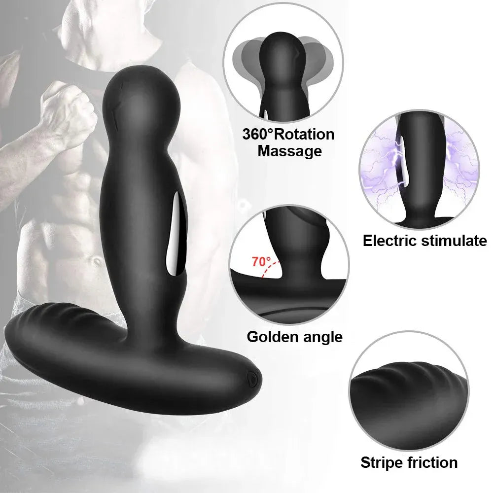 Wireless Prostate Massager For Men 360 Rotate