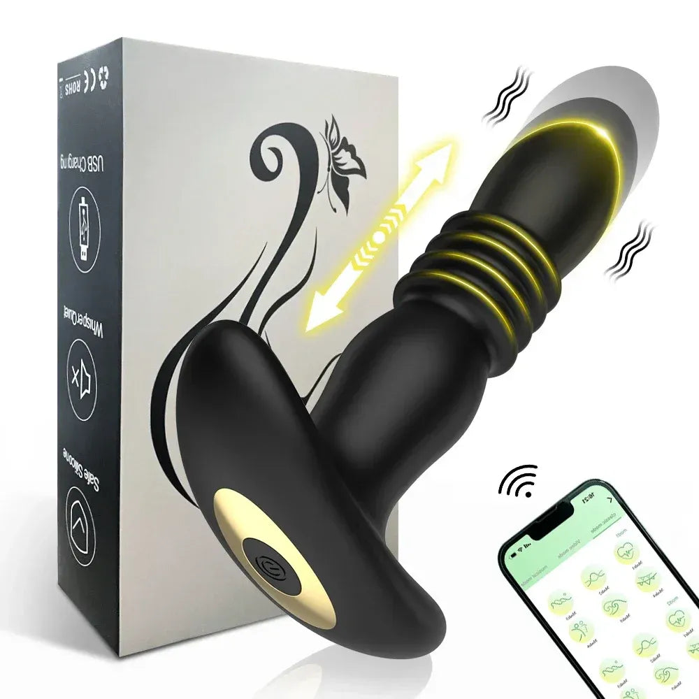 Wireless Telescopic Anal Vibrator For Prostate Massage