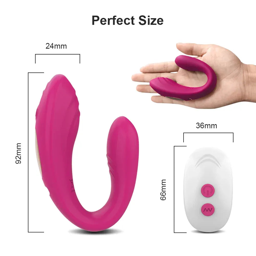 Wireless U-Shaped Clitoris Vibrator for Couples