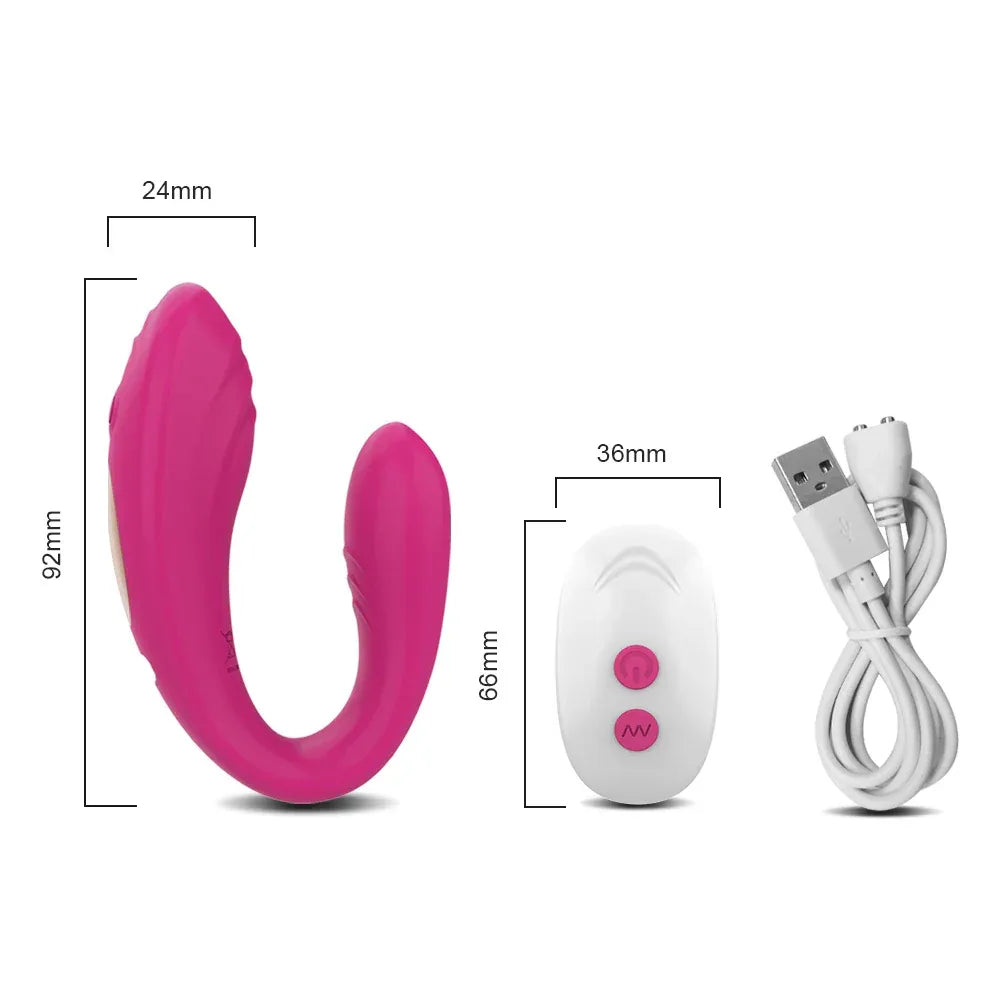 Wireless U-Shaped Clitoris Vibrator for Couples