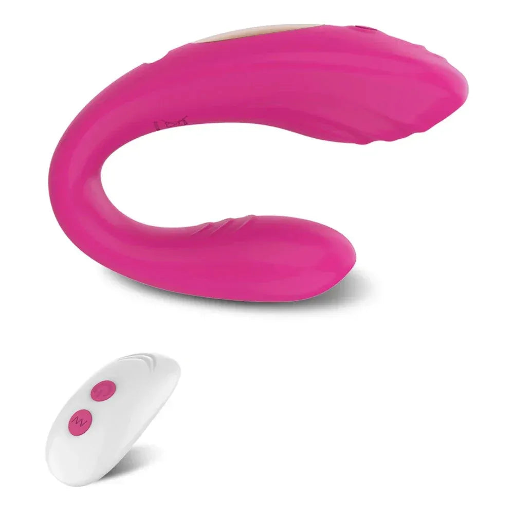 Wireless U-Shaped Dildo Vibrator for Couples