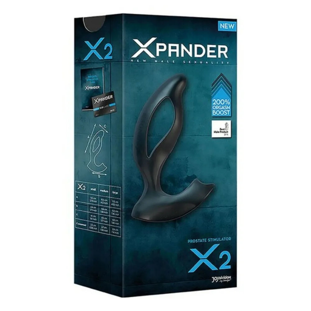 Xpander X2 Silicone Noir Prostate Massag By Joydivision